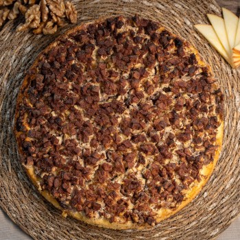 Tarte bretonne pommes & noix