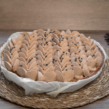 Tarte au croustillant noisette & mousse chocolat